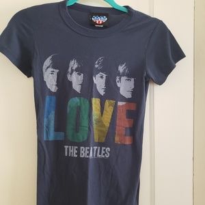 Beatles LOVE Navy T-Shirt